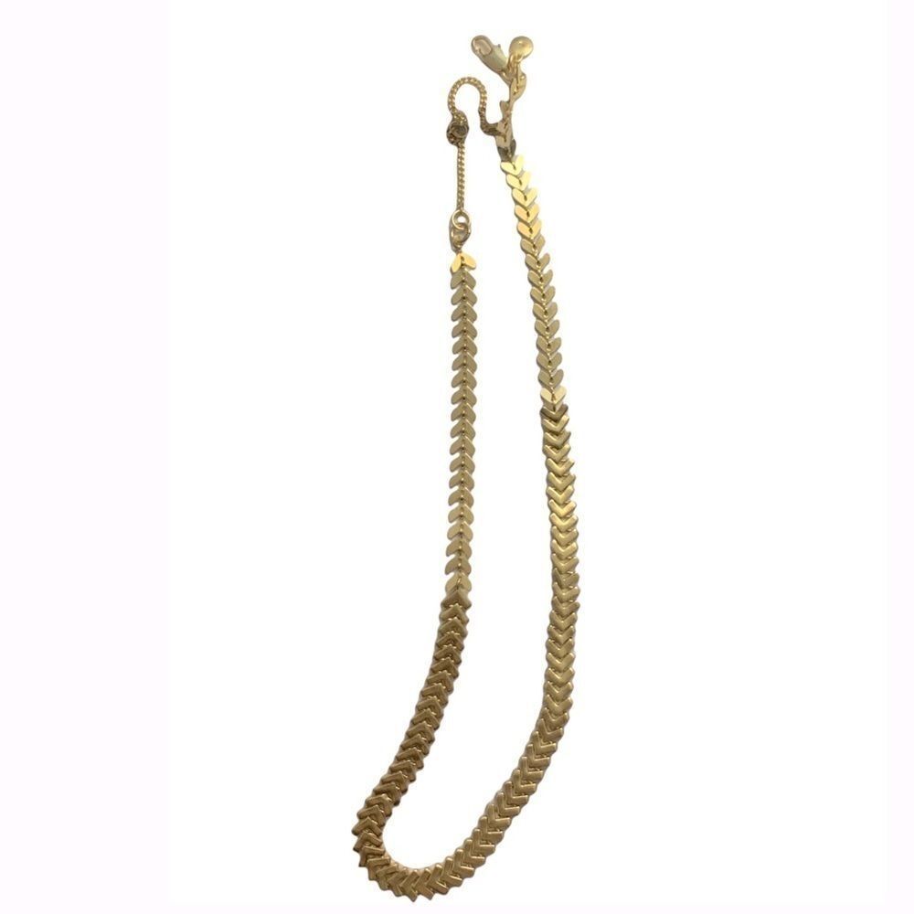 Madewell Infinite Arrowstack Chevron Chain Necklace - Picture 2 of 3